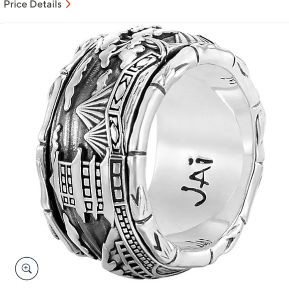 *Sold* NWOT Unique JAI John Hardy Sterling Silver Japanese Scenery Spinner Ring - Picture 2 of 8